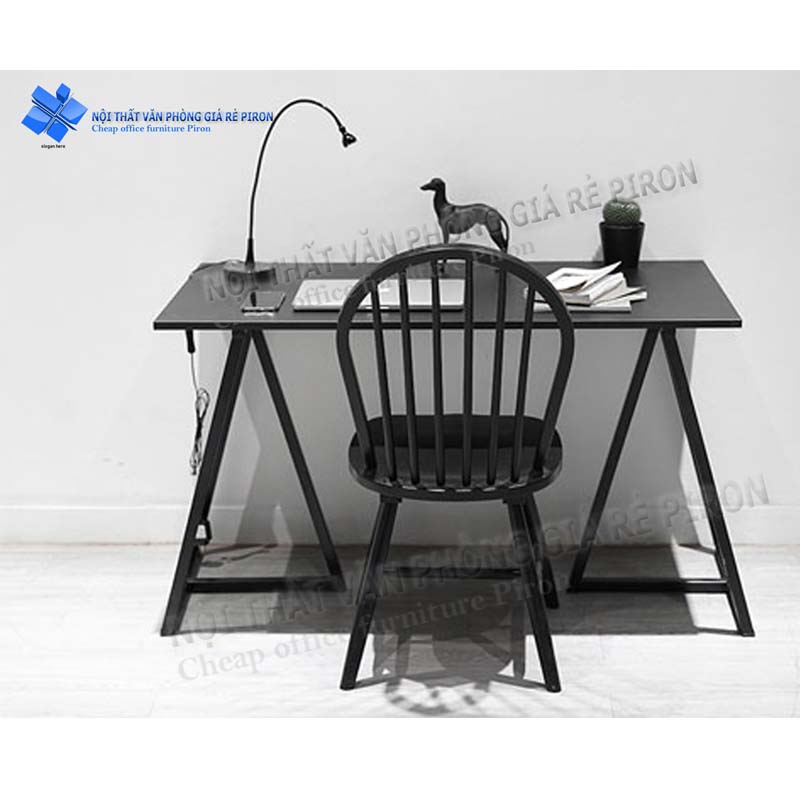 Bàn nhân viên chân sắt hình thang BS12